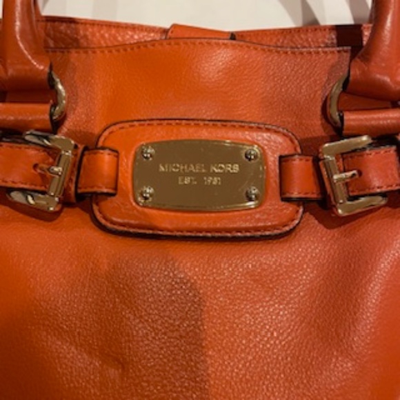Michael Kors Hamilton Large Leather Satchel - RARE FIND - Picture 2 of 11